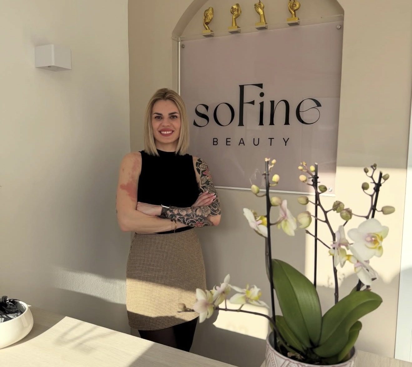 Sofie Lackner in ihrem Studio soFine beauty in Graz